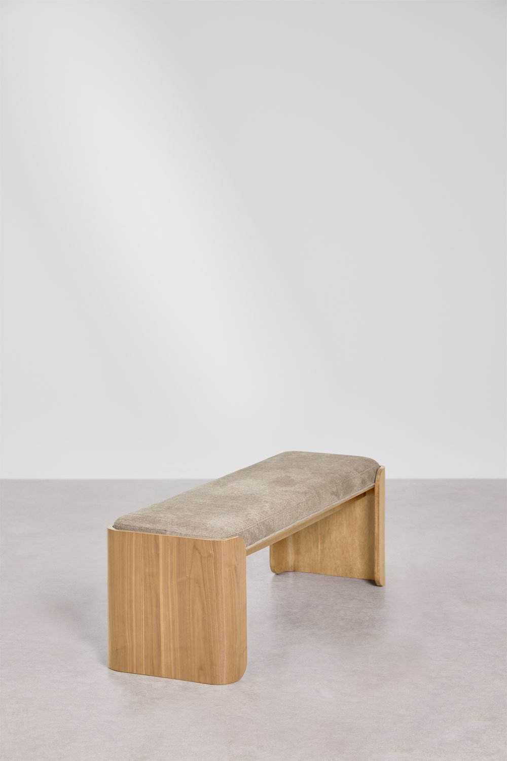 Lofren rubberwood and veneer bench, gallery image 4