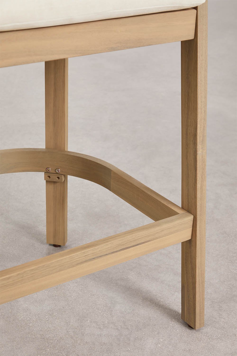 Uleno acacia wood bar stool, gallery image 5