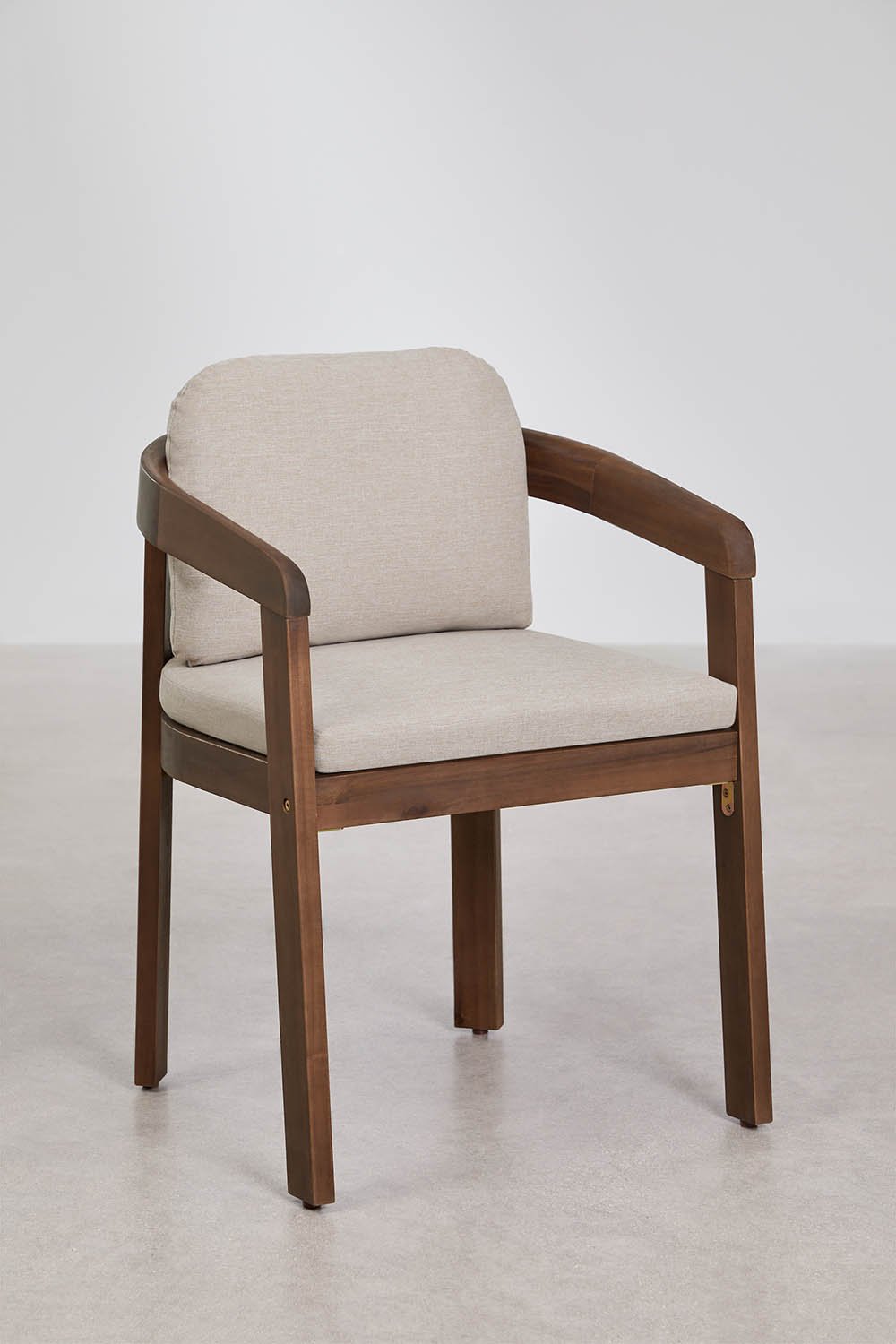 Pack of 2 dining chairs in acacia wood Uleno, gallery image 1