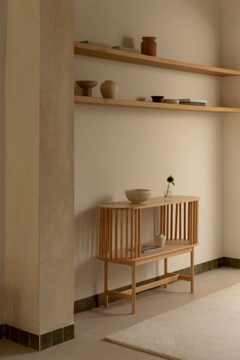 Connery bamboo hallway console