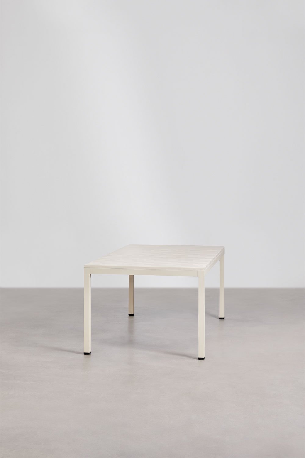 Marti rectangular garden table 210x100 cm in aluminum, gallery image 2