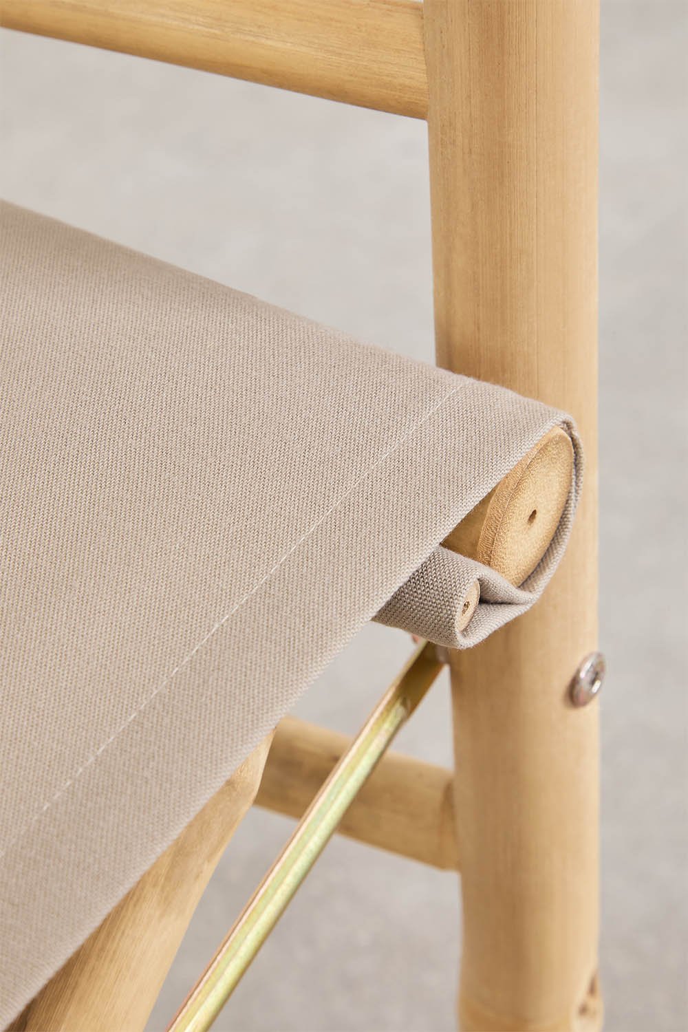 Woody bamboo folding garden director chair, gallery image 5