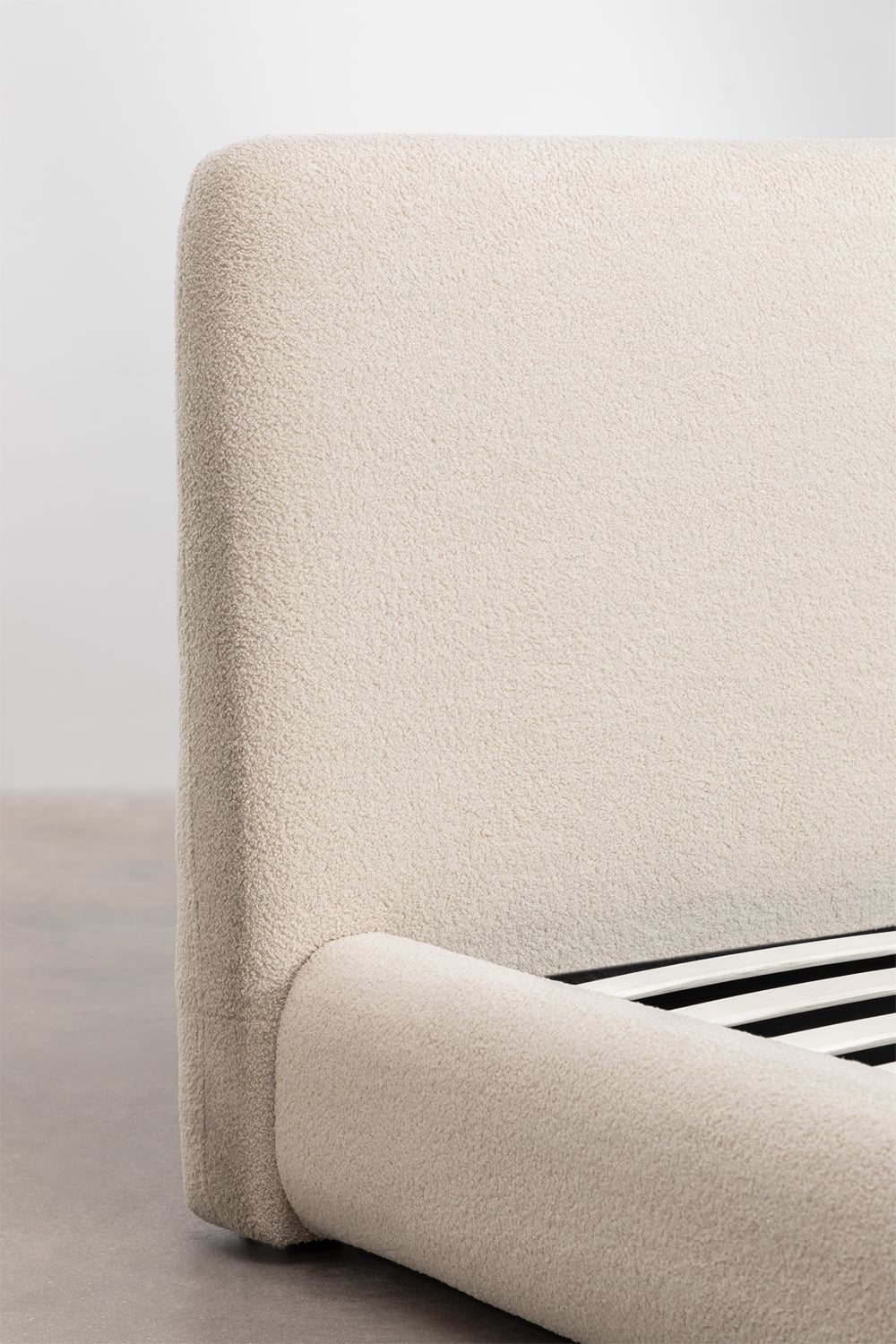 Norena upholstered bed with lift-up storage base, gallery image 5