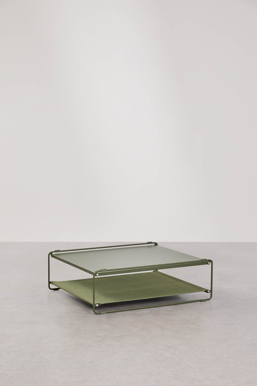 Amaro steel garden side table convertible into a pouf, gallery image 3