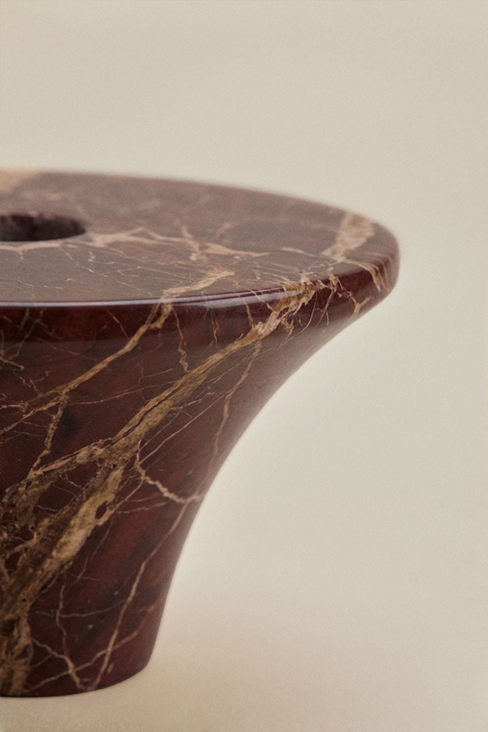 Pack of 2 natural stone Bellvion candle holders, gallery image 4