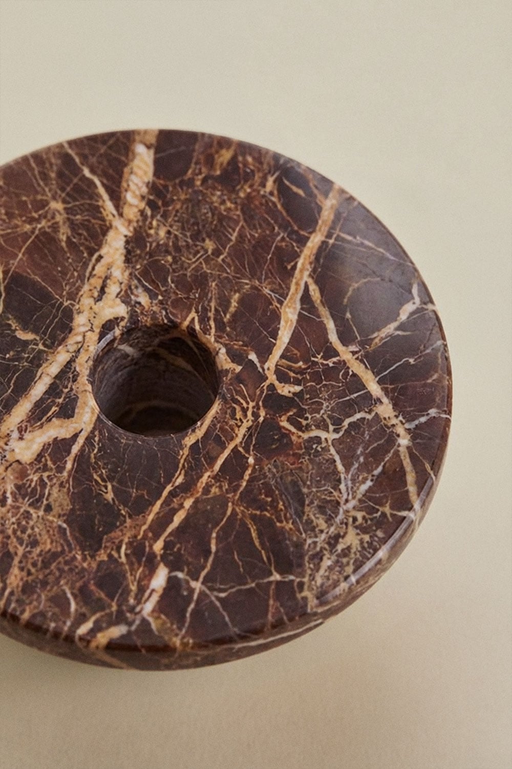 Pack of 2 natural stone Bellvion candle holders, gallery image 5