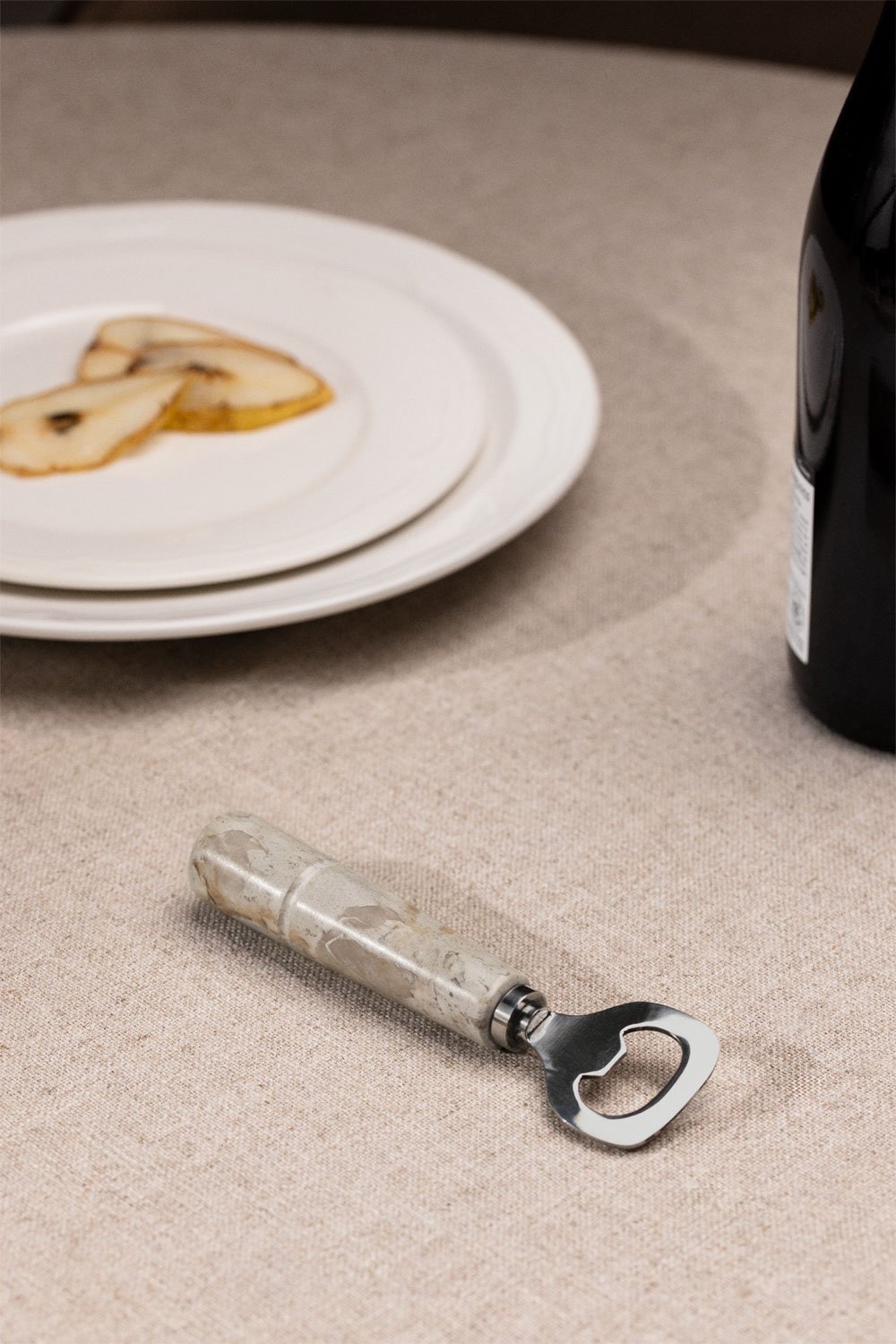 Calven marble and steel bottle opener, gallery image 1