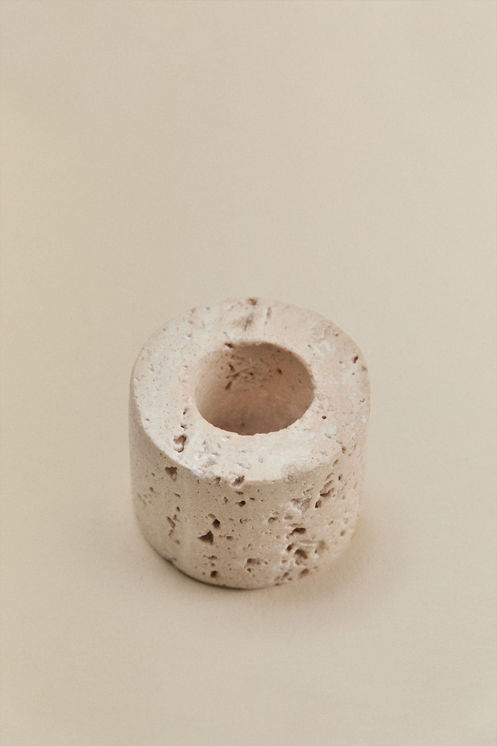 Pack of 2 natural stone Seravento candle holders, gallery image 4