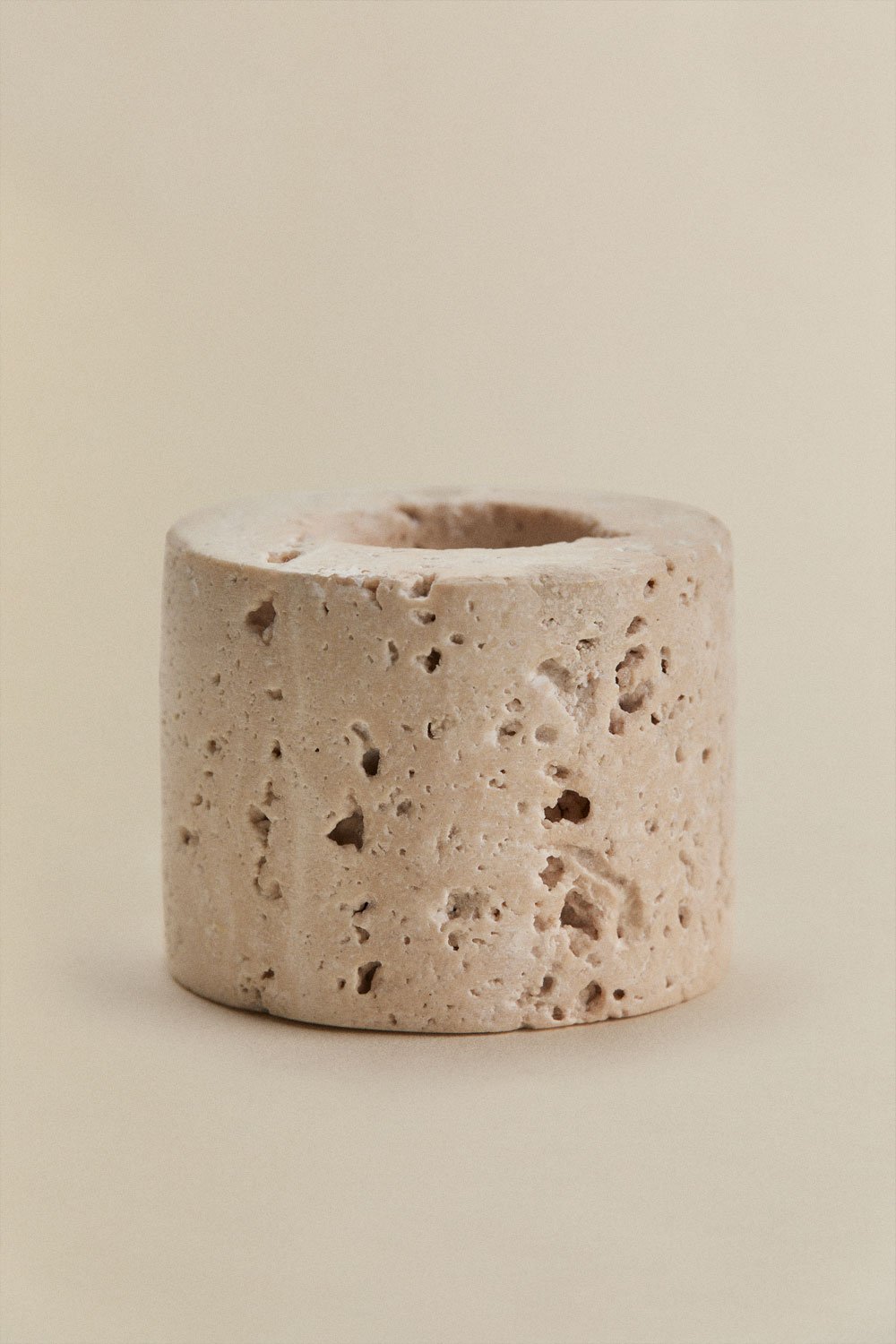 Pack of 2 natural stone Seravento candle holders, gallery image 5