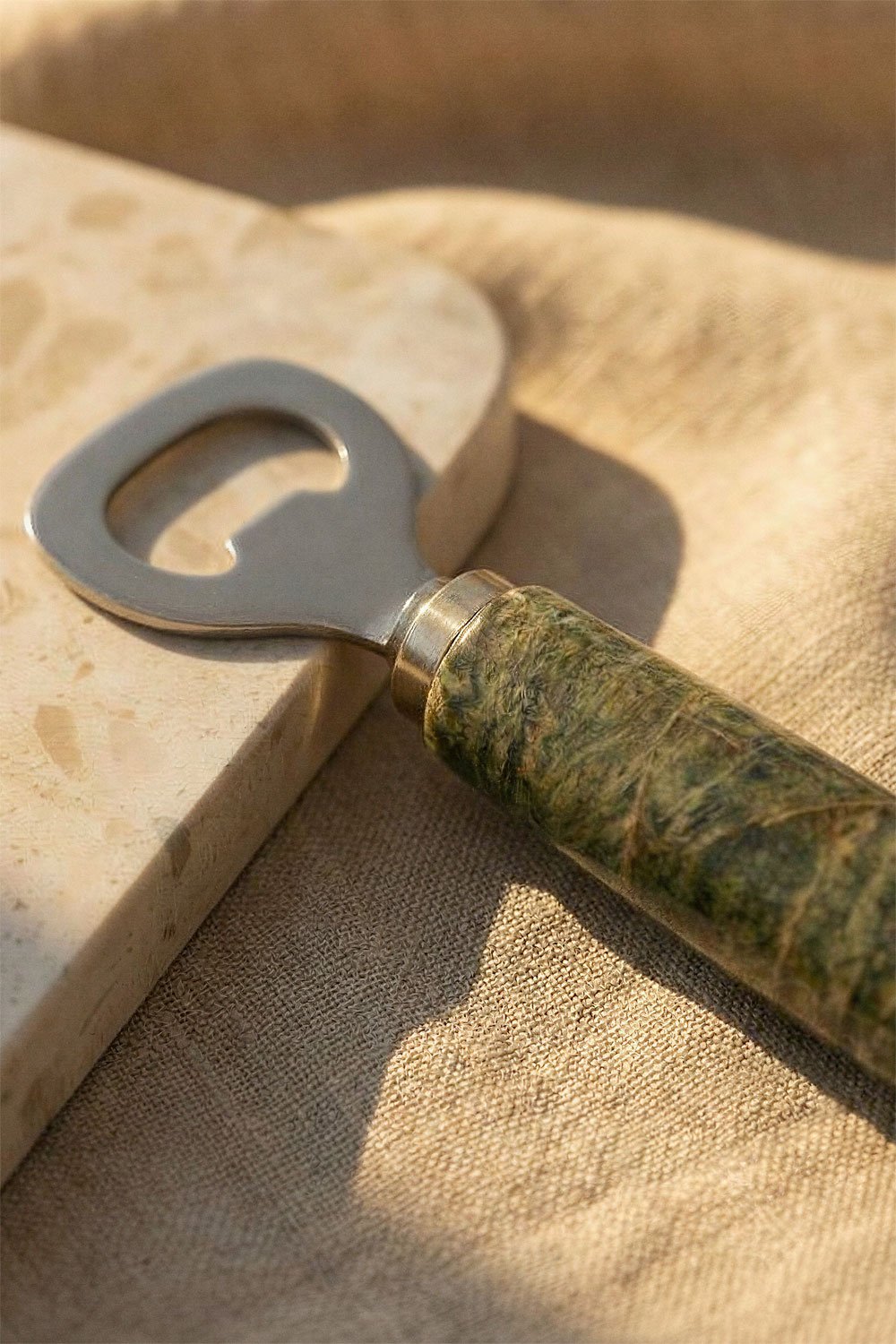Calven marble and steel bottle opener, gallery image 2