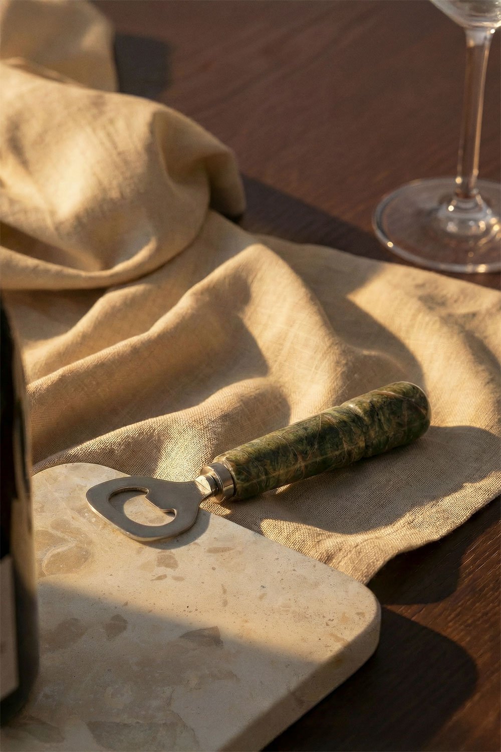 Calven marble and steel bottle opener, gallery image 1