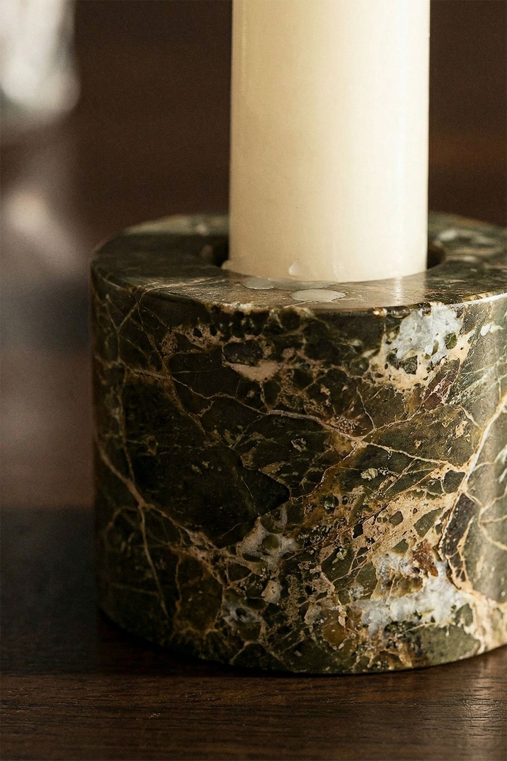 Pack of 2 natural stone Seravento candle holders, gallery image 2