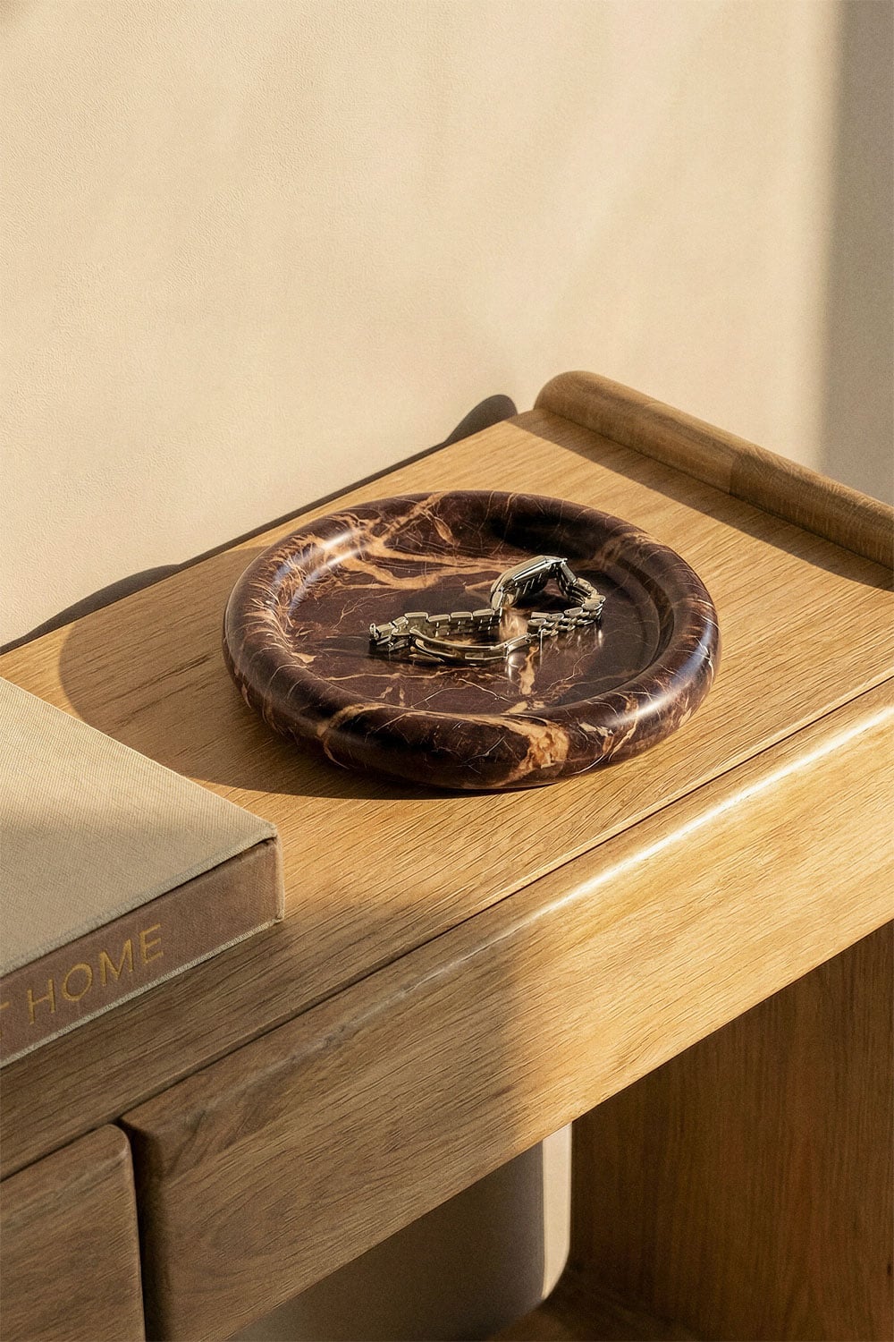 Velmar round Ø20 cm marble catchall tray, gallery image 1