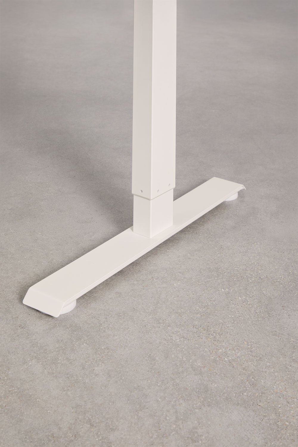 Electric rectangular height-adjustable desk with memory function in wood and iron Serpi, gallery image 4