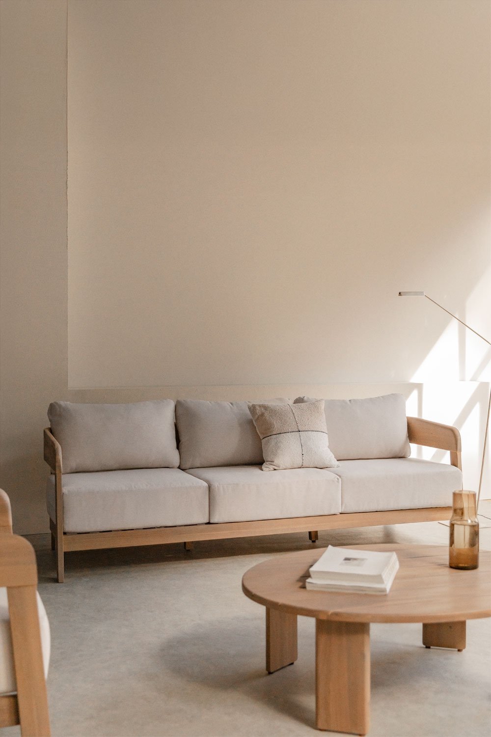 3-seater sofa in acacia wood Uleno, gallery image 10