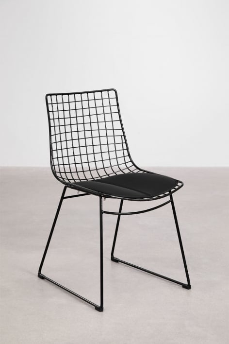 Pack of 4 Renee steel dining chairs