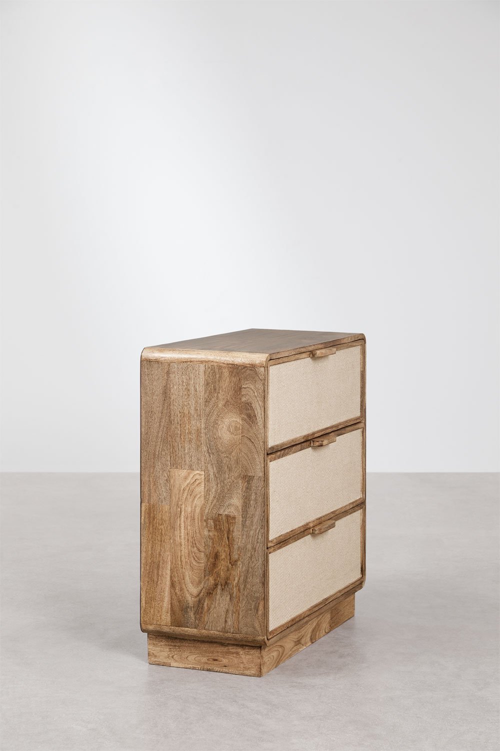 Abrams chest of drawers in mango wood, MDF, and jute, gallery image 5