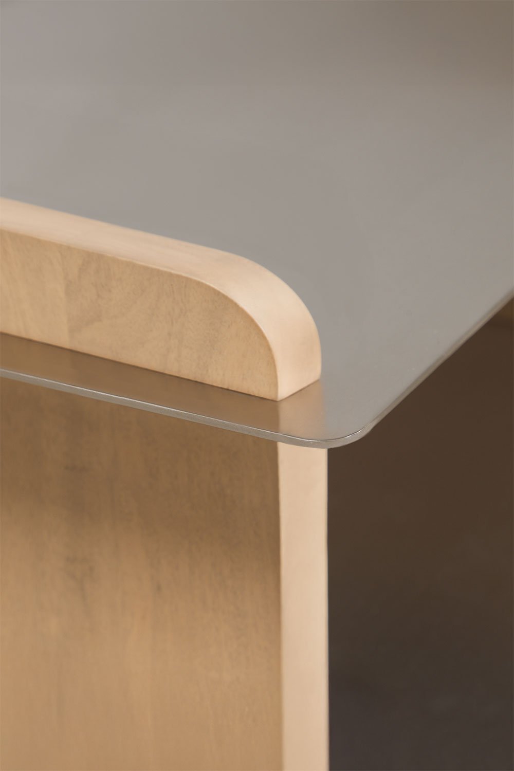 Rectangular side table 55x40 cm in mango wood and steel Tokyo, gallery image 5