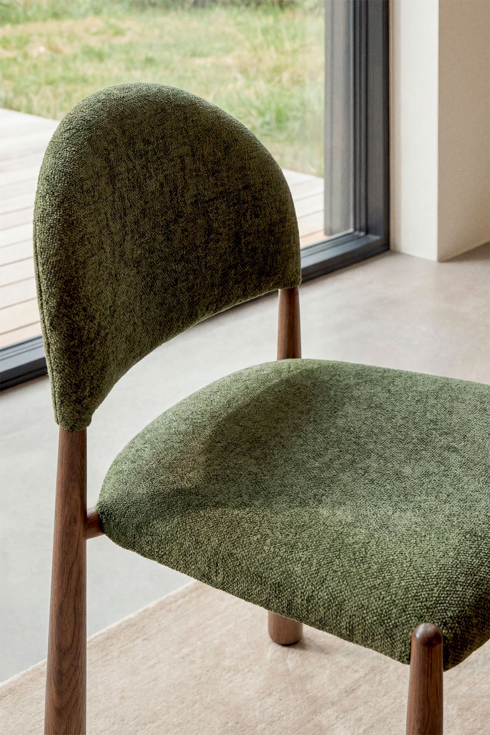 Pack of 2 Nagore upholstered dining chairs, gallery image 2