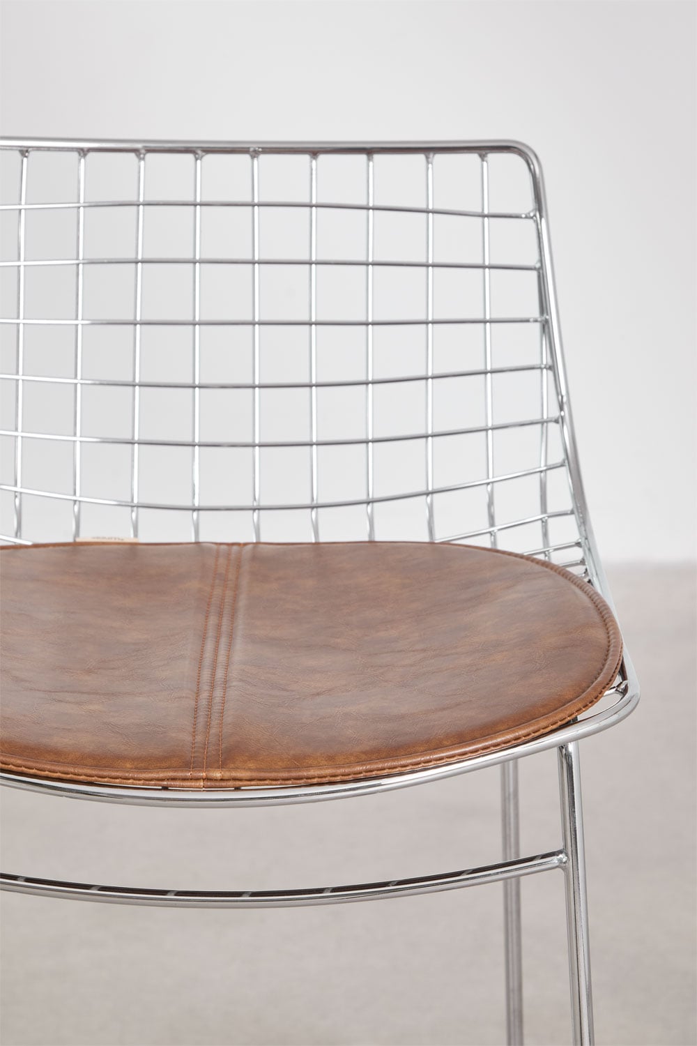 High stool with steel backrest Renee, gallery image 4