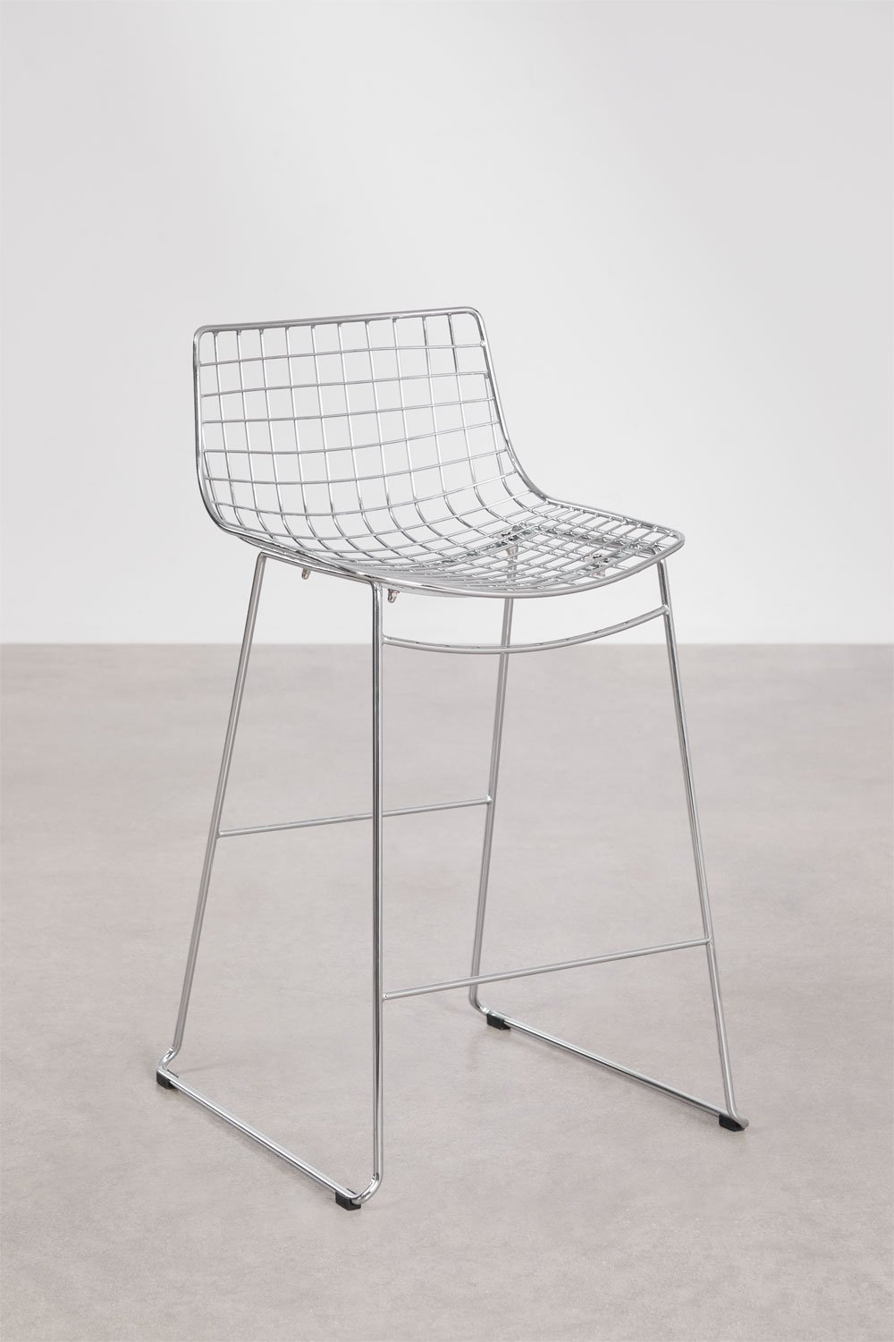 Pack of 2 high stools with steel backrest Renee, gallery image 9