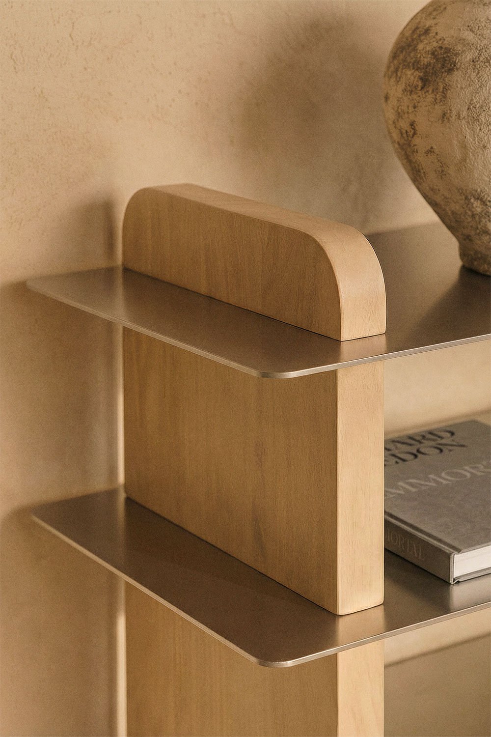 Tokyo TV cabinet 180x40 cm in mango wood and steel, gallery image 2