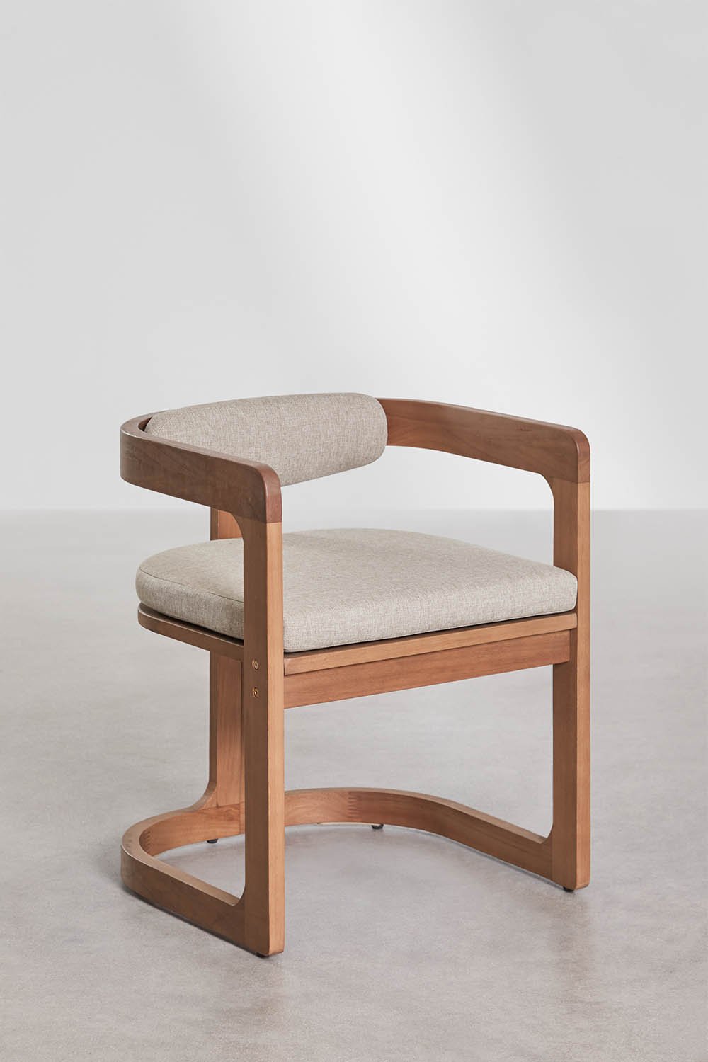 Pack of 2 Selira eucalyptus wood dining chairs, gallery image 1