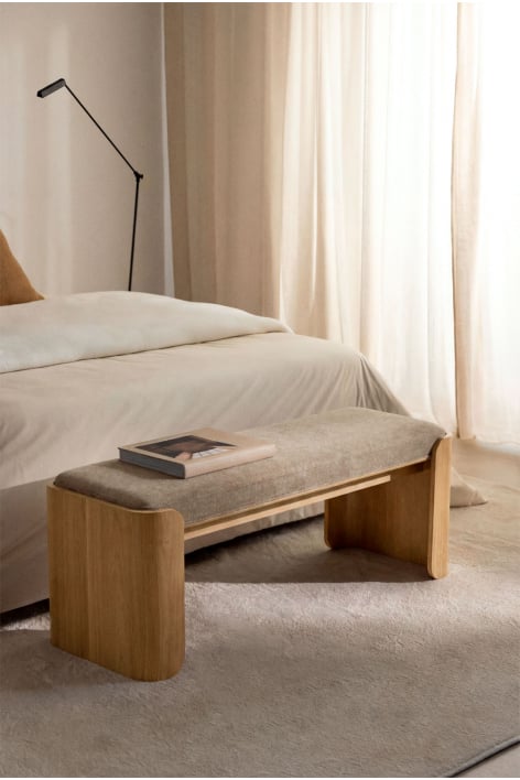 Lofren rubberwood and veneer bench