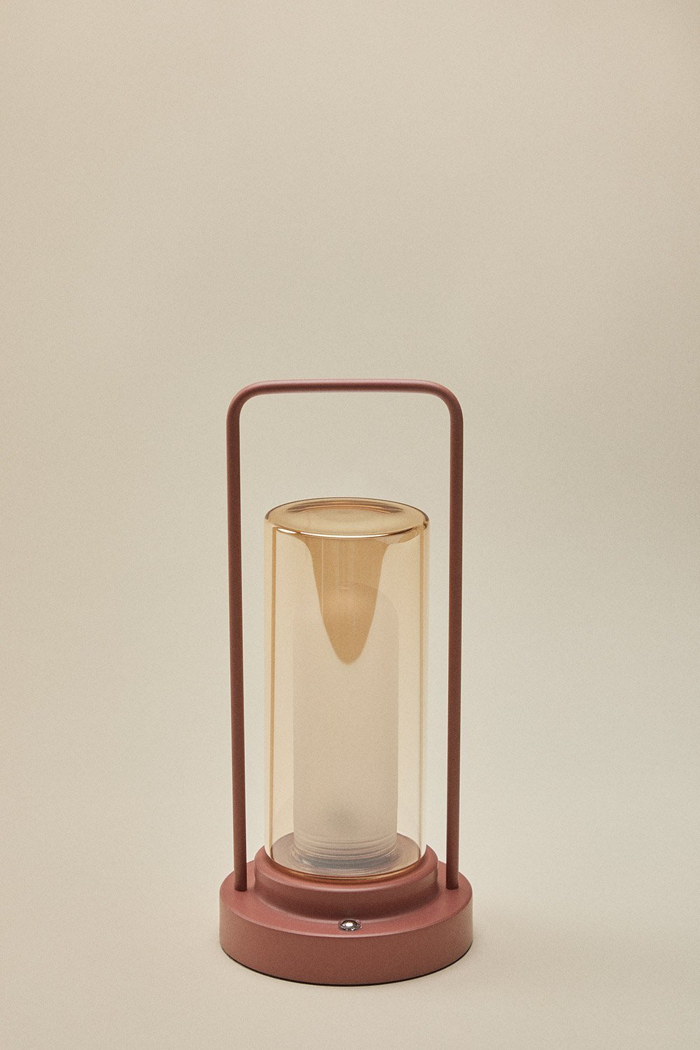 Wireless LED table lamp in iron and glass Sorlix, gallery image 1