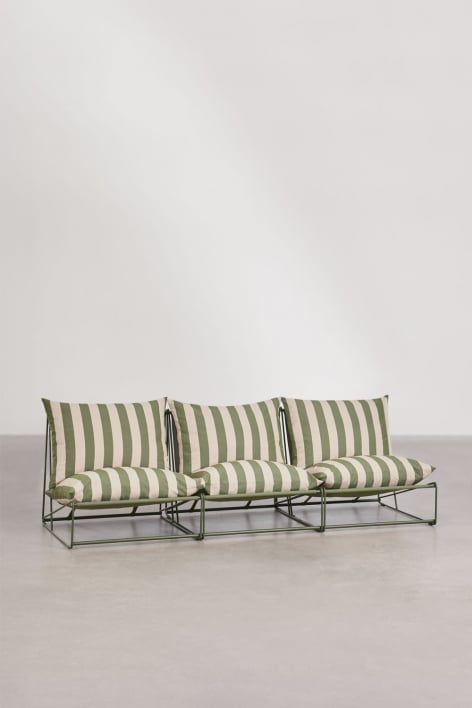 Amaro 3-piece modular garden sofa