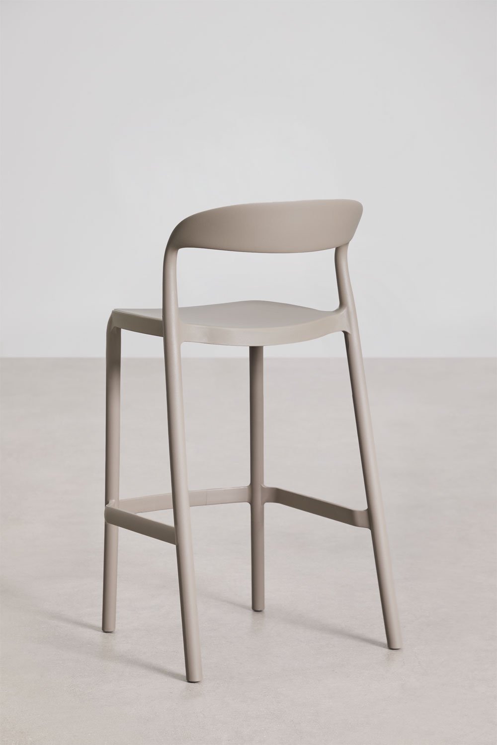 Stackable high stool in polypropylene Brenza, gallery image 3
