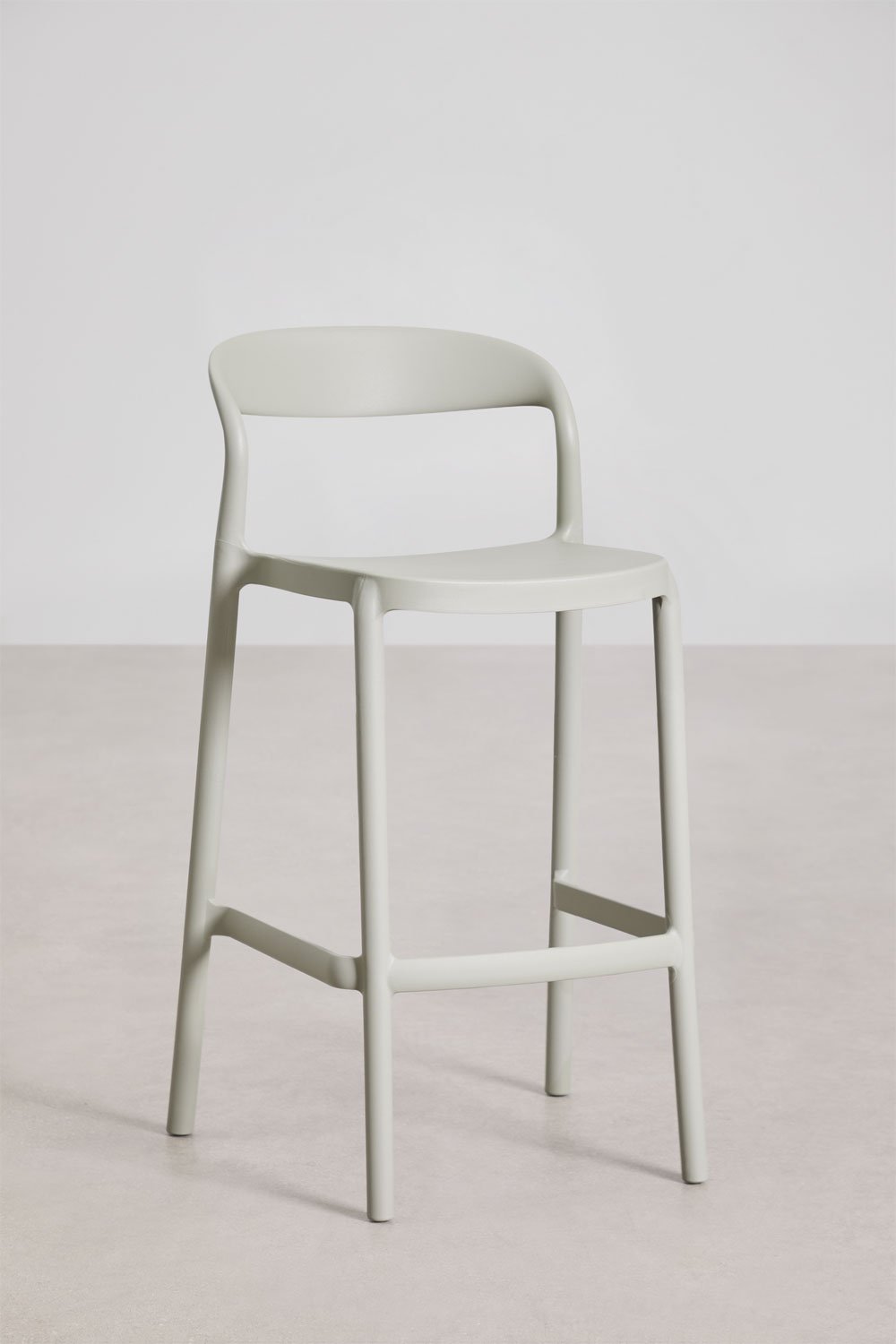 Stackable high stool in polypropylene Brenza, gallery image 1