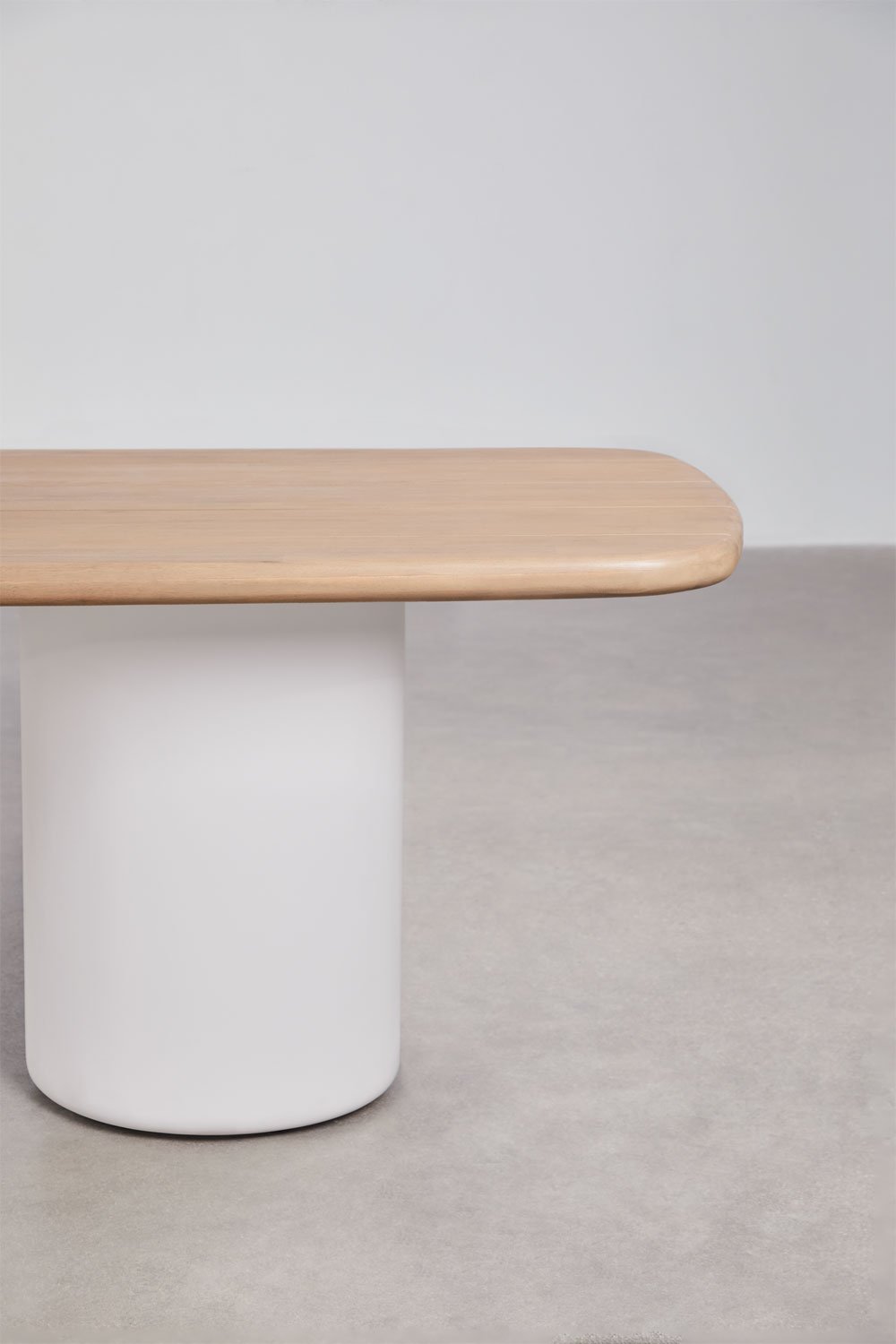 Rectangular garden table 270x110 cm in Bogota acacia wood, gallery image 4937605
