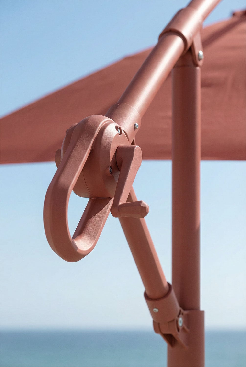 Parasol Ø295 cm in fabric and steel Salina, gallery image 2