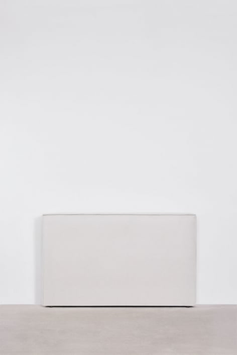Lunari chenille fabric headboard - Off-White Chenille