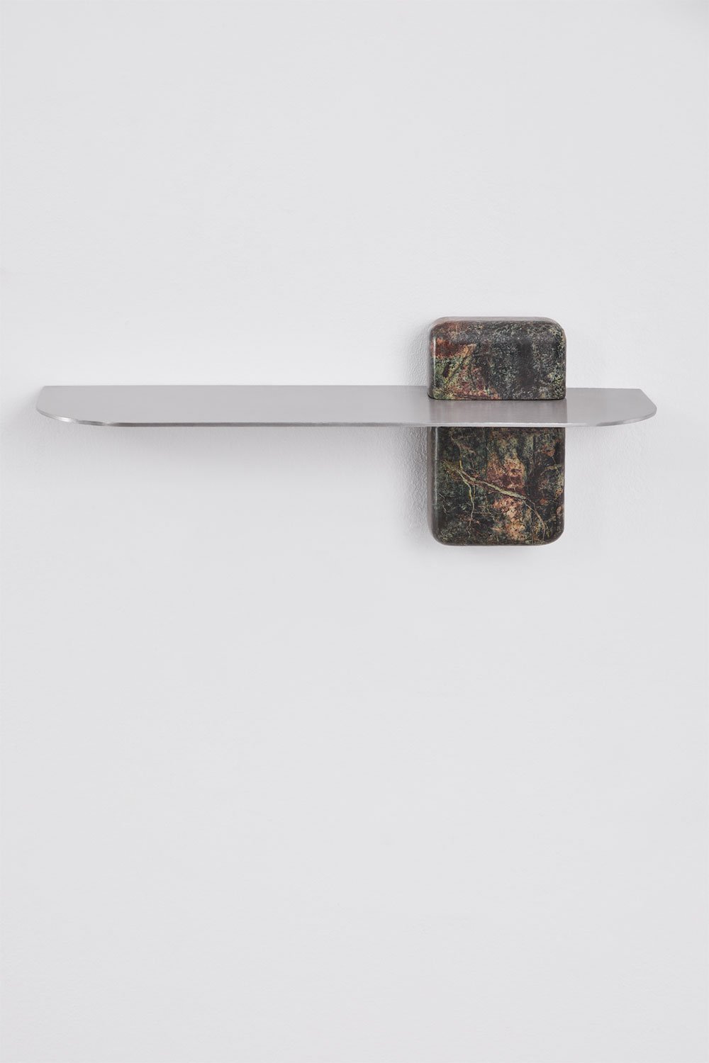 Wall shelf in stainless steel and natural Serbian stone, gallery image 4
