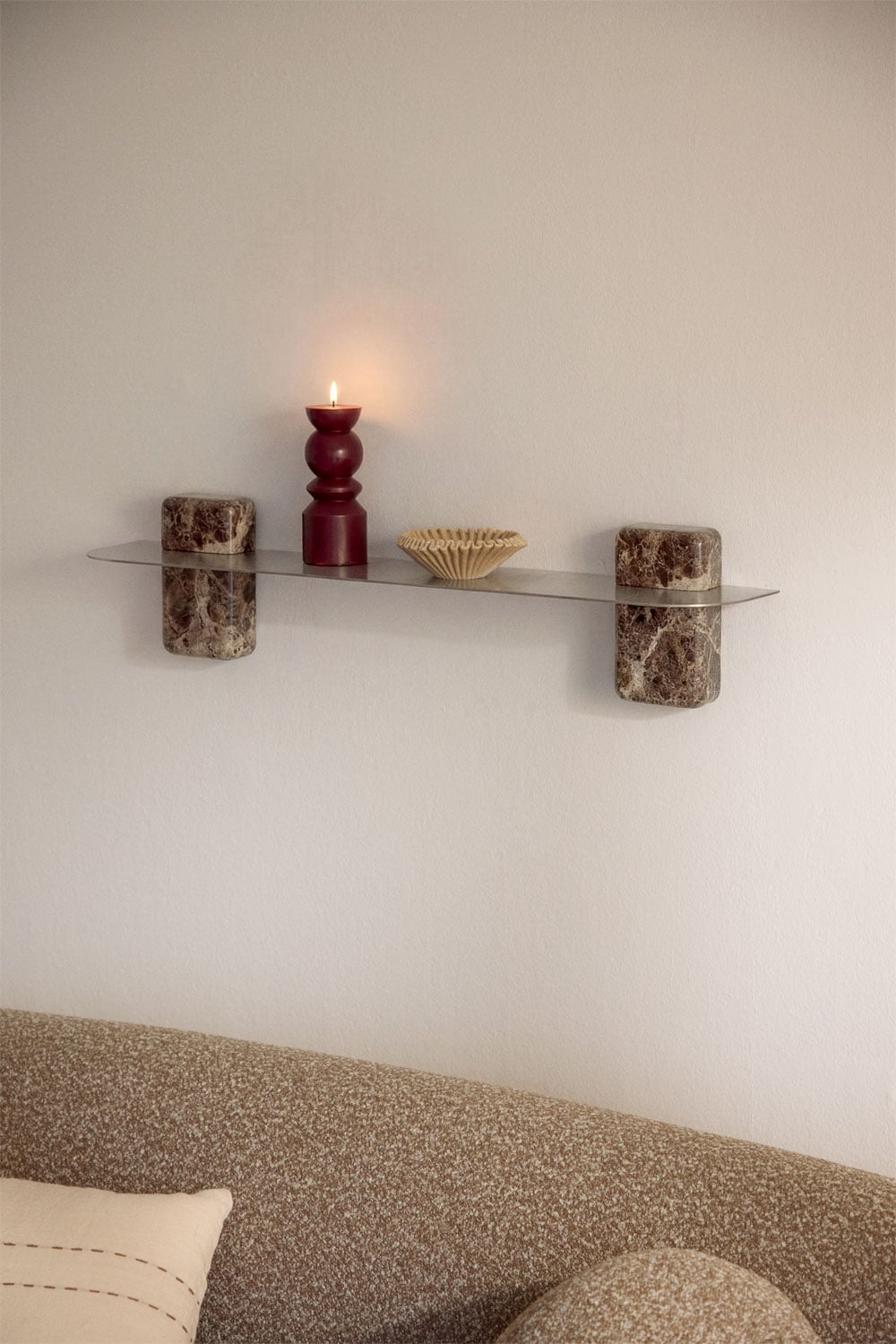 Serbian stainless steel wall shelf, gallery image 1