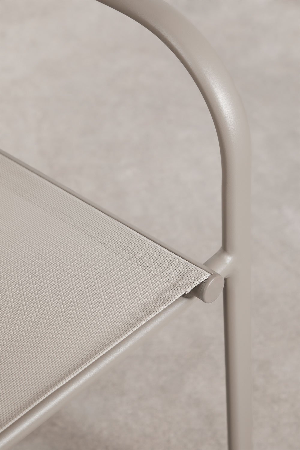 Stackable garden chair with aluminum armrests Olenia, gallery image 7