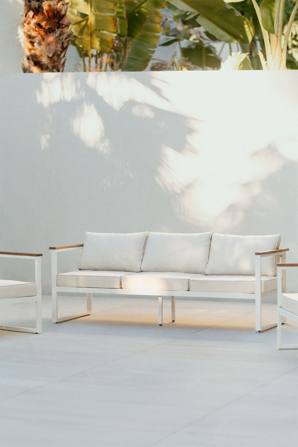 3-seater Lipov aluminum garden sofa, gallery image 1