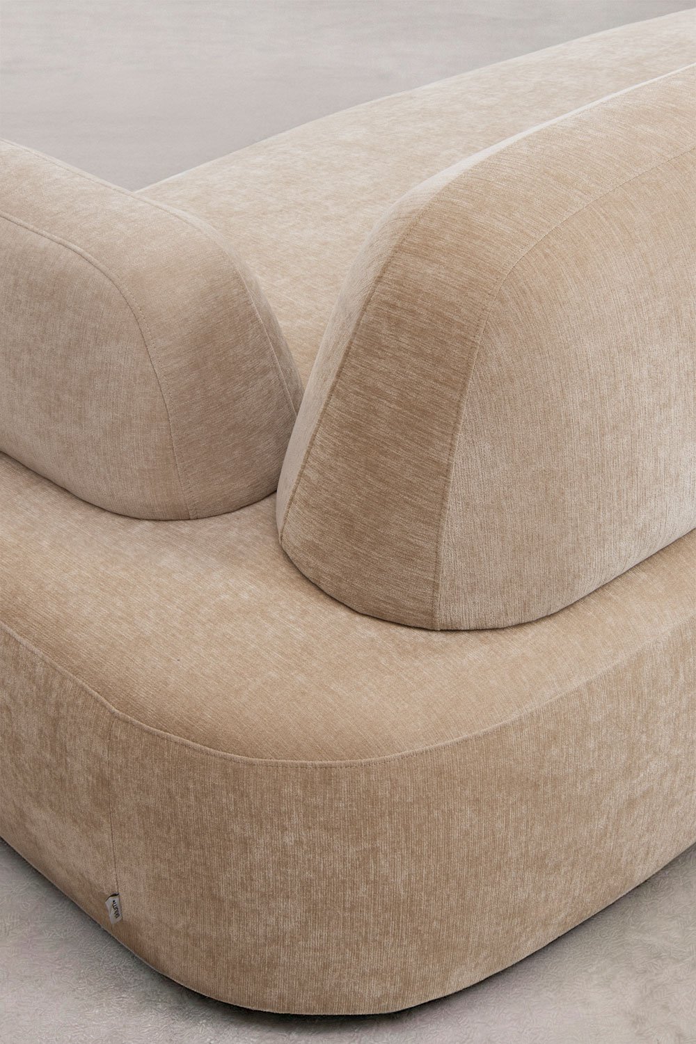 Right corner module with upholstered armrest Giorgia, gallery image 2