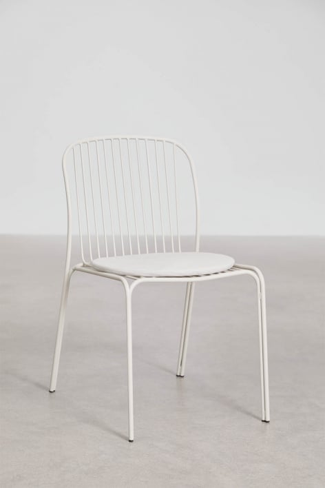 Anerina steel garden chair - Gardenia White