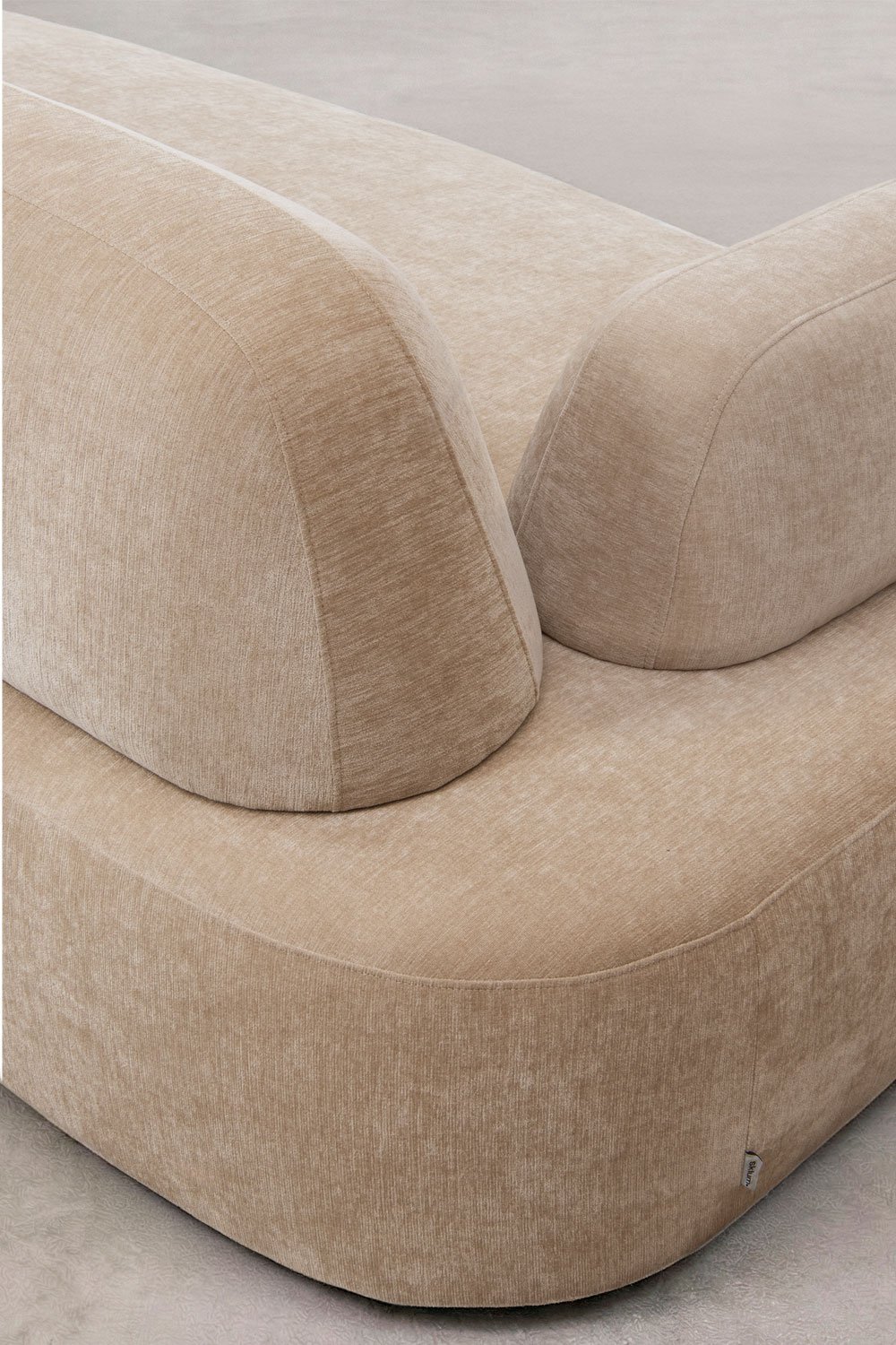 Left corner module with upholstered armrest Giorgia, gallery image 2