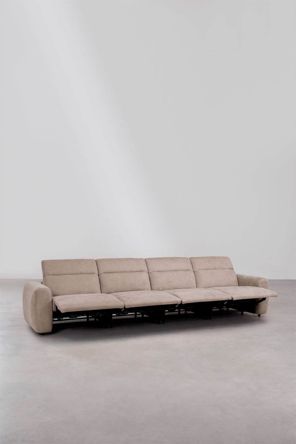 5-seater electric reclining sofa upholstered in Peggy, gallery image 3