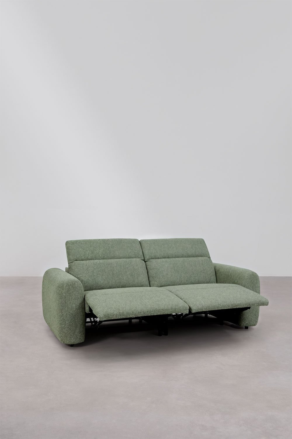 Living room set with 2-seater electric reclining sofa and Peggy upholstered armchair, gallery image 4