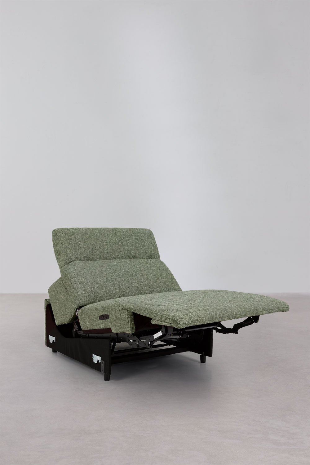 Living room set with 3-seater electric reclining sofa and upholstered Peggy armchair, gallery image 12