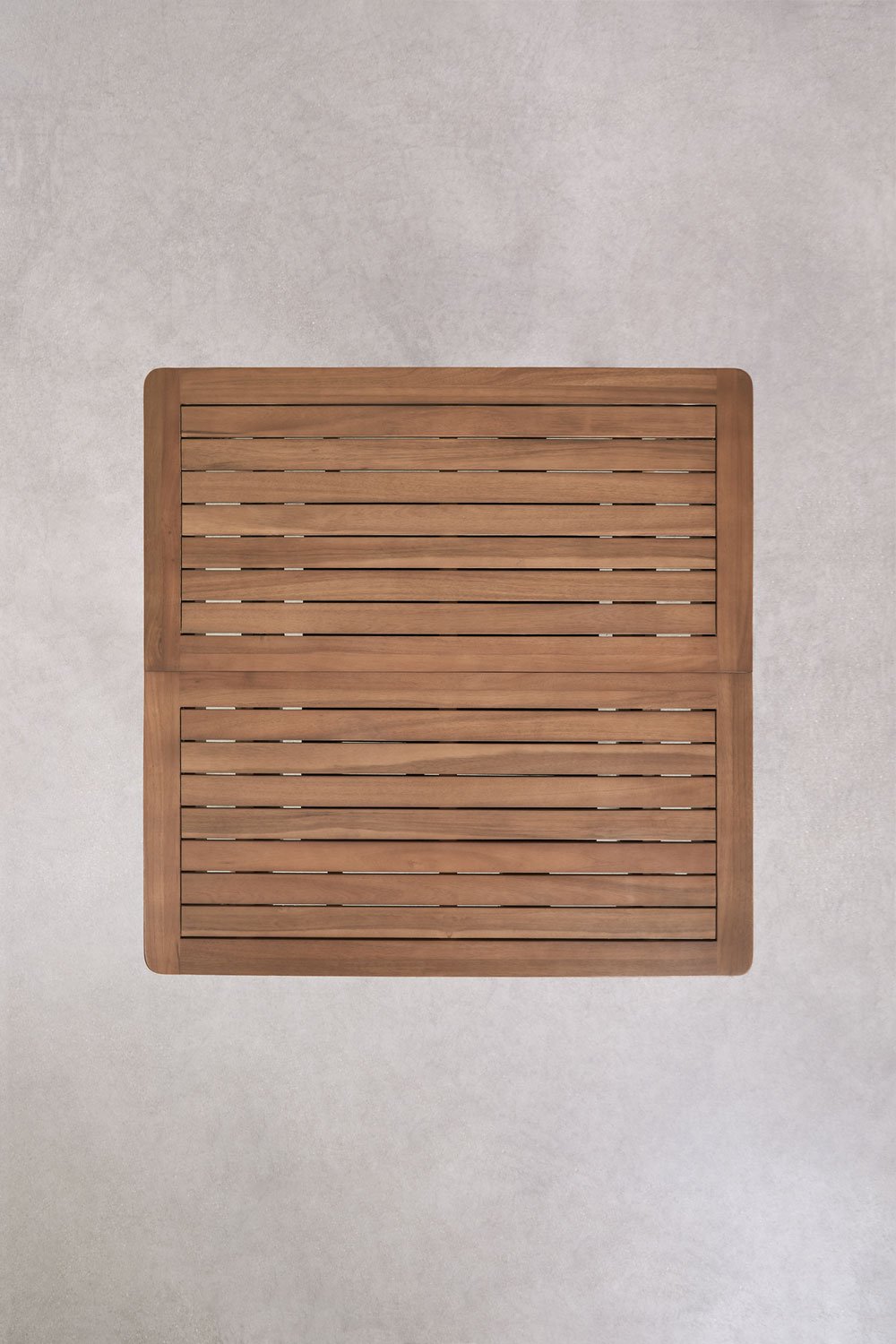 Acacia wood Karvia extendable garden table 100-160x100 cm, gallery image 9