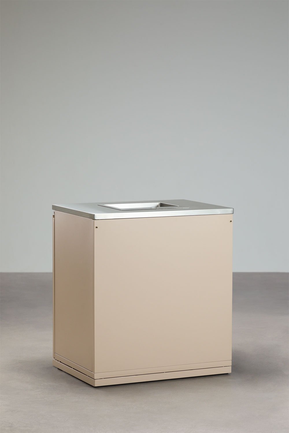 Outdoor modular kitchen storage unit with sink in Rivana steel, gallery image 4