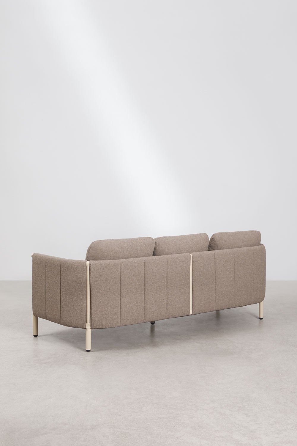 Boleni 3-seater garden sofa in bouclé and aluminum, gallery image 5