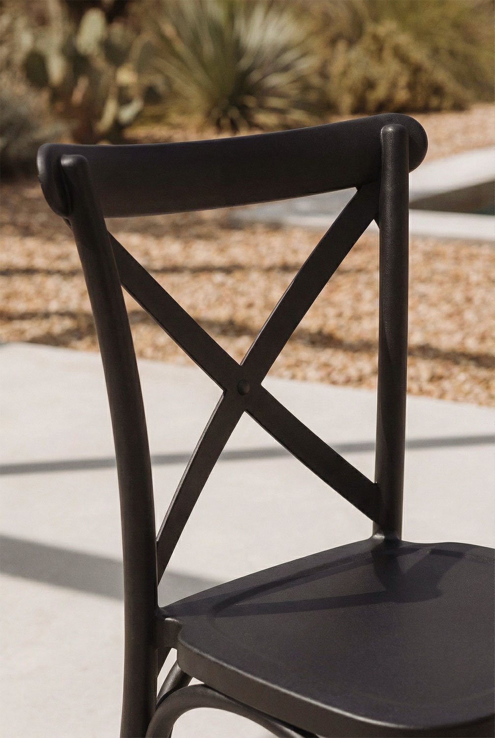 Otax stackable polypropylene garden chair set (pack of 2), gallery image 2