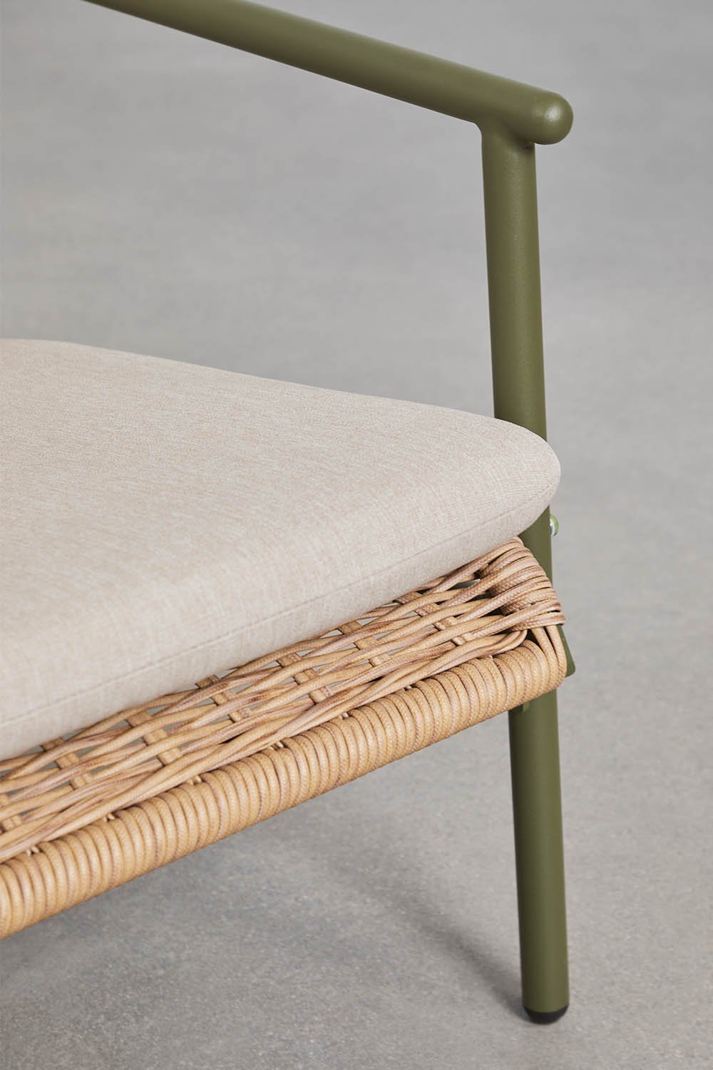 Duroli 2-seater garden sofa in aluminum and rattan, gallery image 2